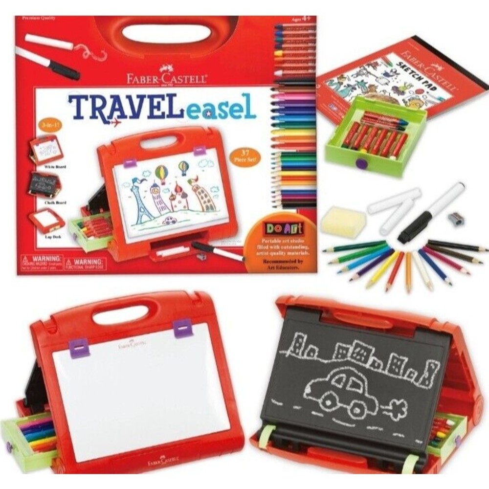 Faber-Castell Do-Art 3-in-1 Travel Easel -  Tabletop Easel for Kids Pre-…